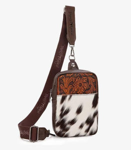 Trinity Ranch Cowhide Sling Bag