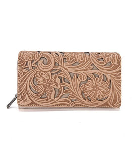 Trinity Ranch Floral Tooled Wallet