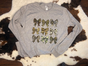 Camo Bows Long Sleeve