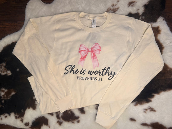 She is Worthy Long Sleeve