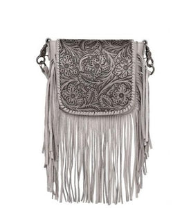 Montana West Leather & Fringe Crossbody