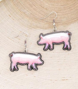 Tipi Show Pig Earrings