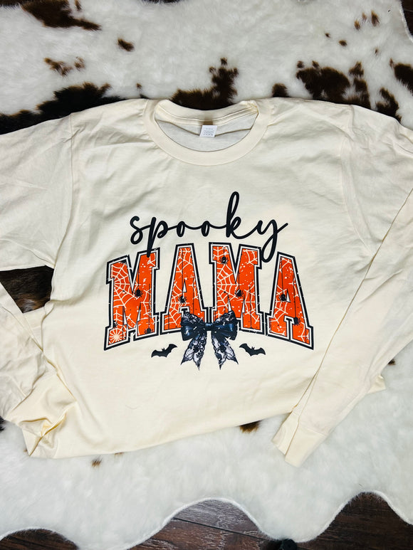 Spooky Mama Long Sleeve Unisex Tee