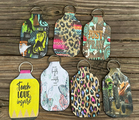 Hand Sanitizer Holder Keychain