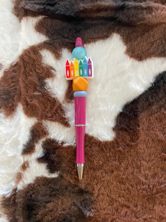 Crayon Beaded Pen