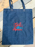 Denim Shopper Tote