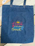 Denim Shopper Tote