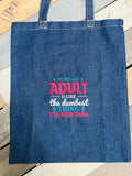 Denim Shopper Tote