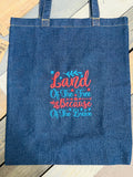 Denim Shopper Tote