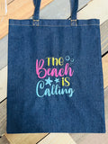 Denim Shopper Tote