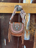 Fringed Crossed Body Bag