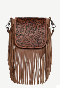 Montana West Leather & Fringe Crossbody