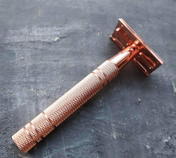 Double- Edge Rose Gold Safety Razors