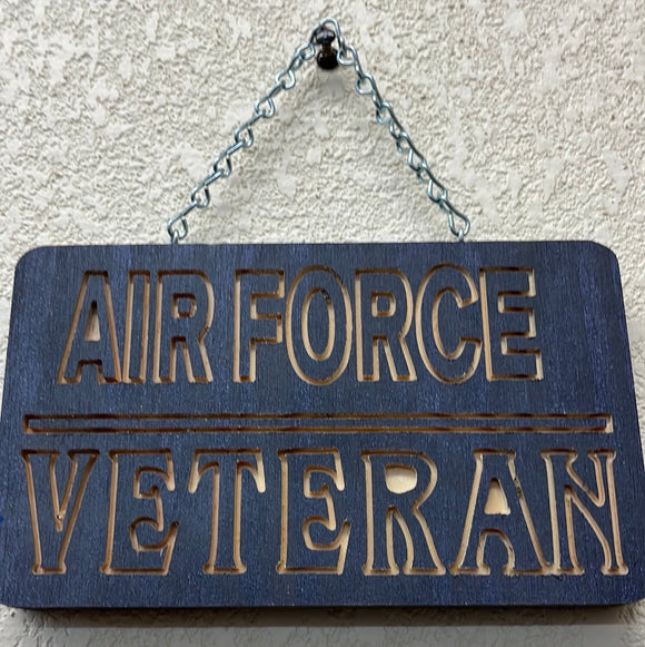 Air Force Veteran Sign
